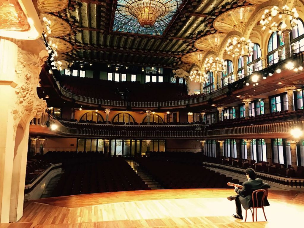 Cañizares en el escenario del Palau de la Música Catalana